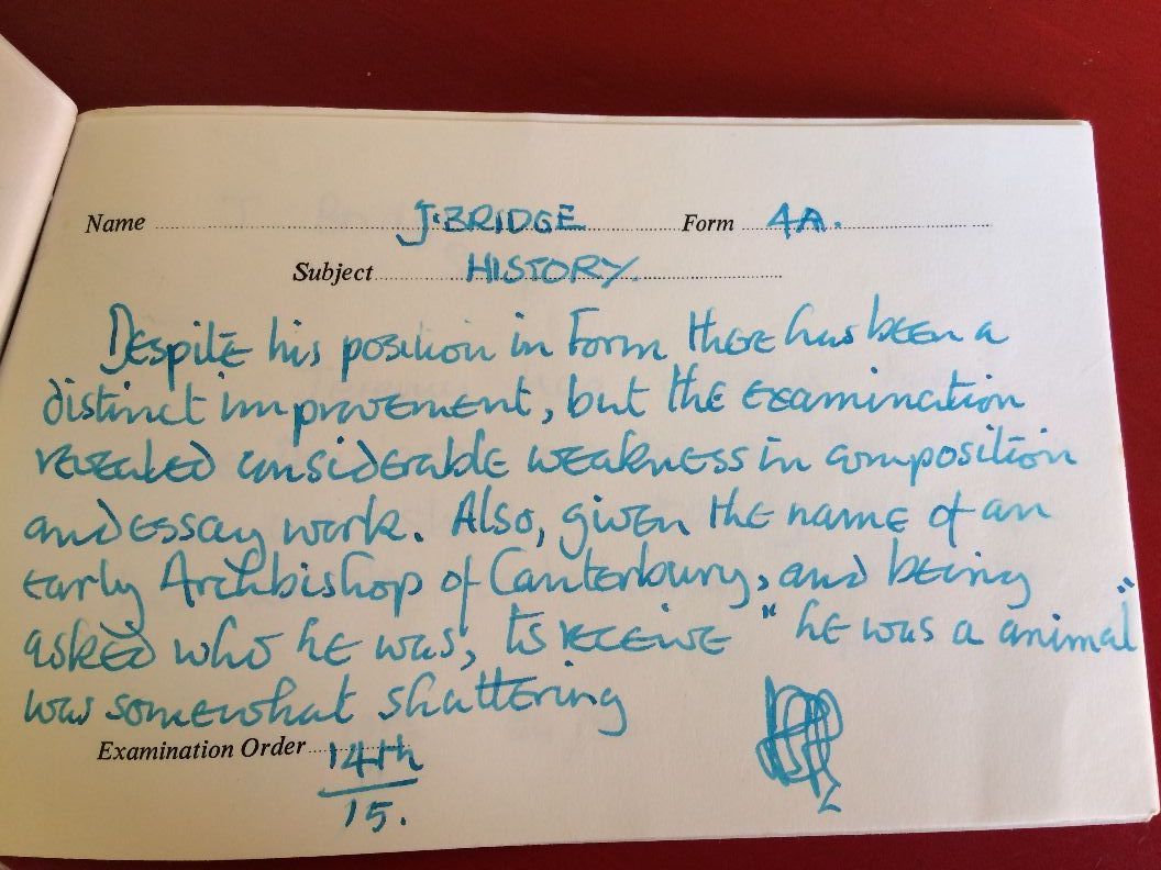 Classic History school report