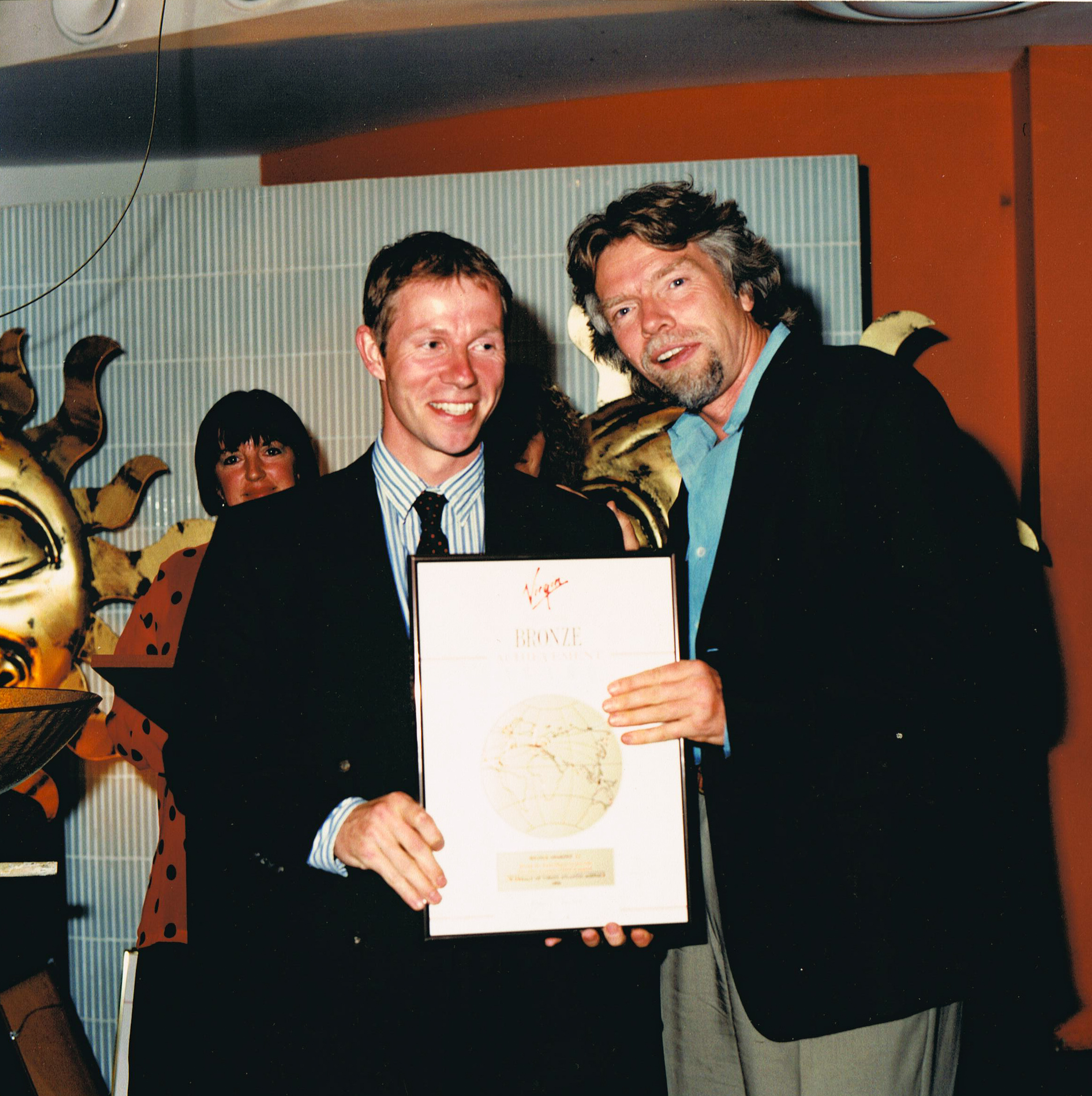 Jerry & Richard Branson - Virgin Atlantic awards night 1995