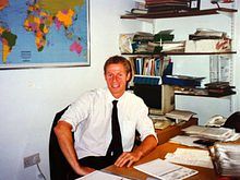 Travel agency, Bridge the World, Camden Town, London, Jerry
