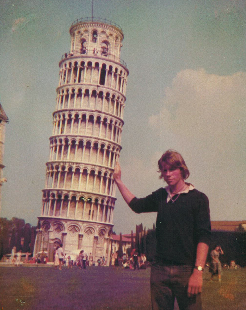 Jerry - Pisa, Italy - 1978 Interrailing around Europe with Pete & Saeed