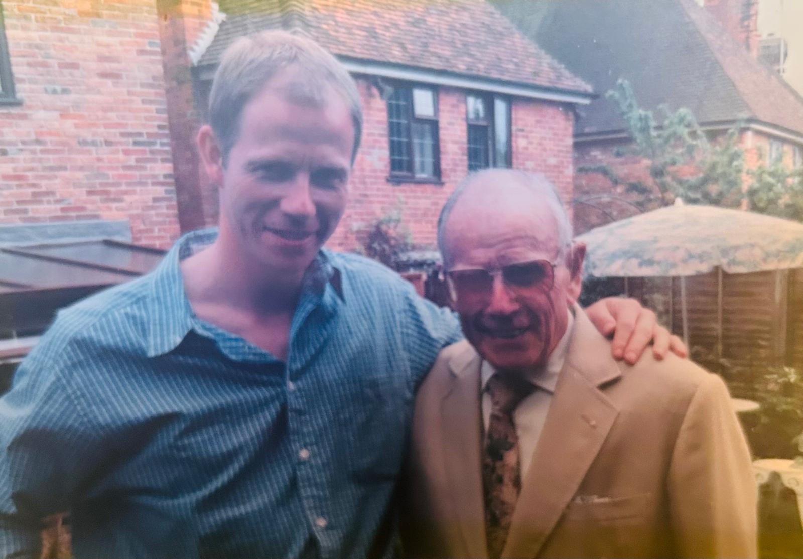 Jerry & Dad - Isle of Wight - 1998