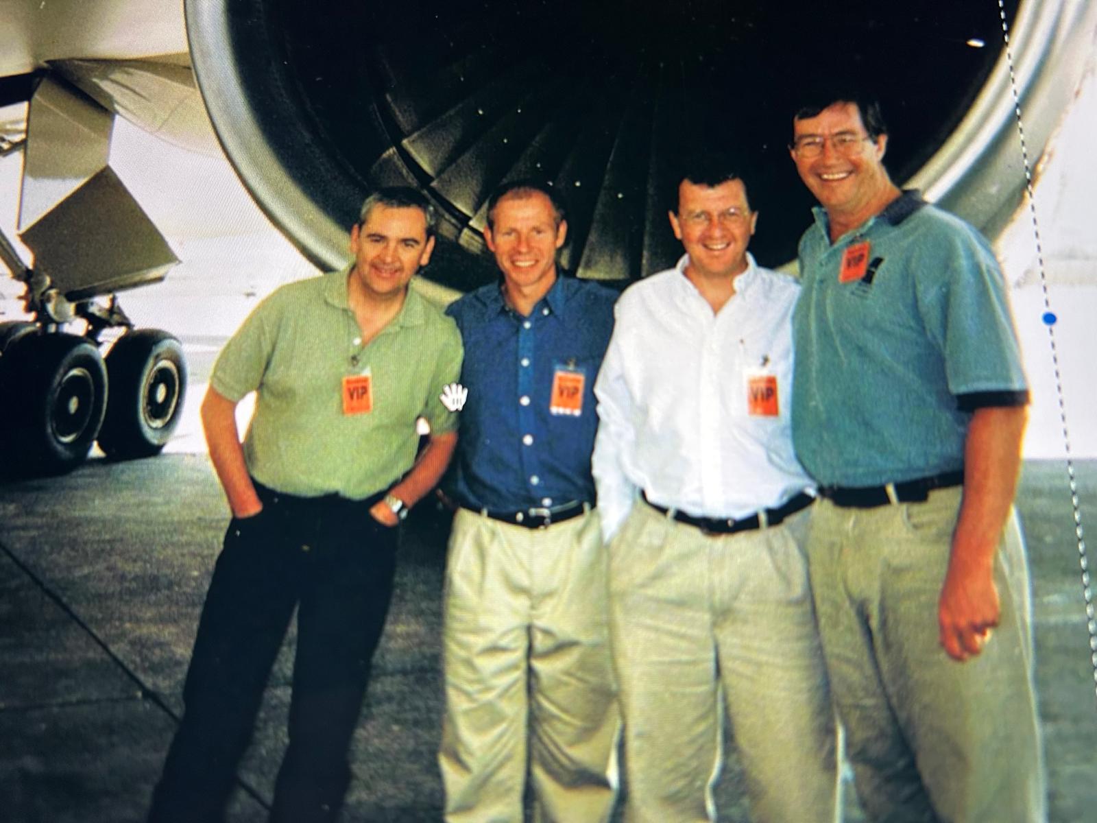 Qantas Rolls Royce inspection, Sydney Airport, Australia