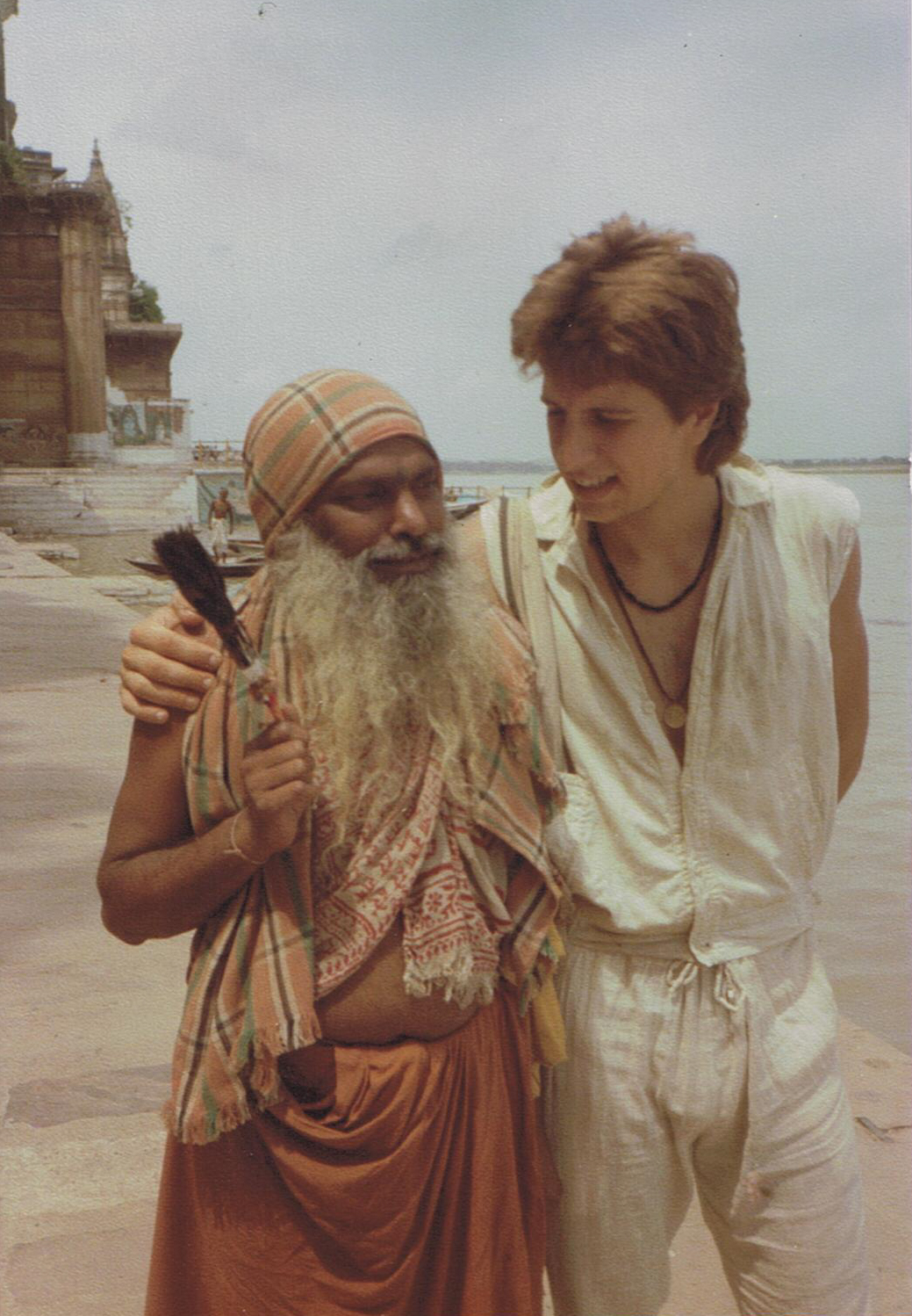 Guru & Chris - Varanasi, India - 1984