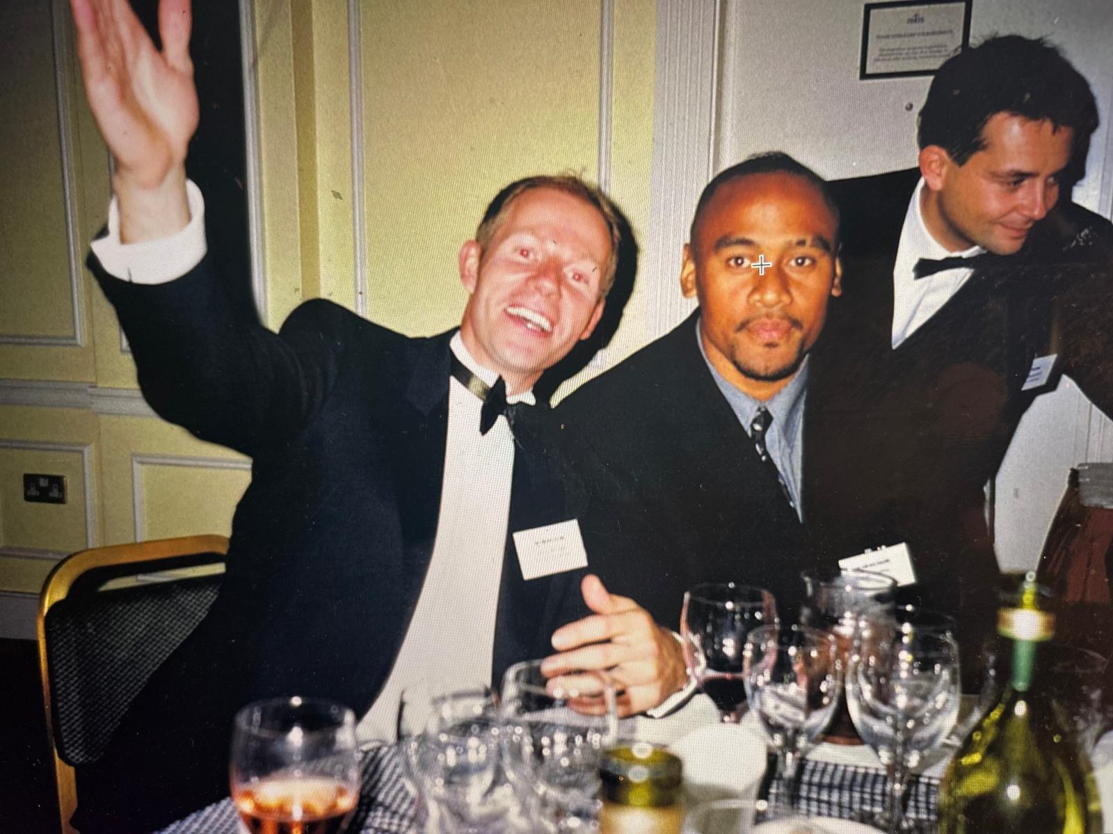 Jonah Lomu, All Black star, London black tie dinner, Jerry Bridge