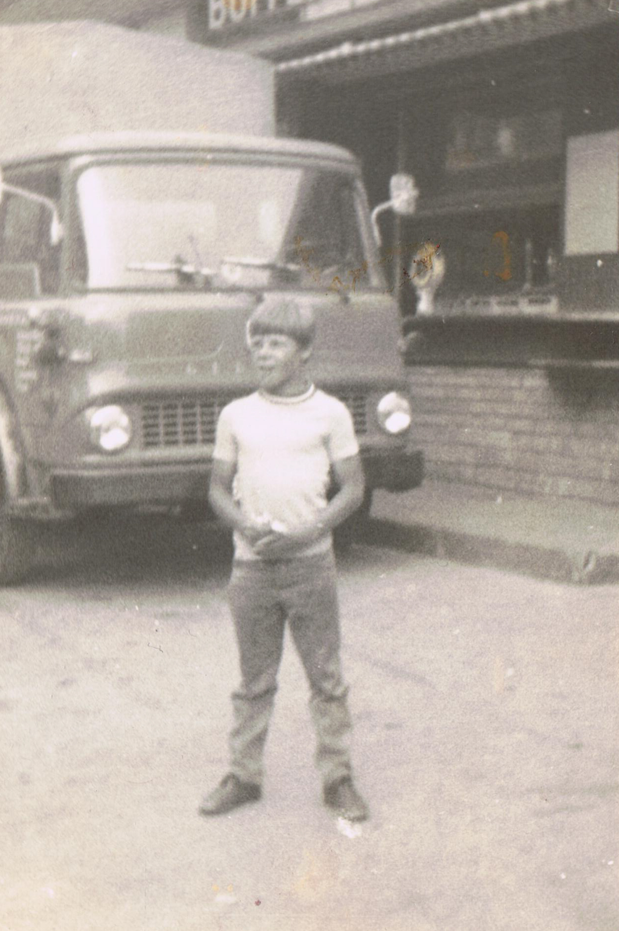 Jerry the Kid - on the road - around 9 years old - 1970